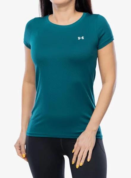 Under Armour Womens HeatGear Armour Tee Teal XS