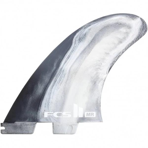 FCS II Mr PC XLarge Twin + Stabiliser Fins Black/Colour Swirl