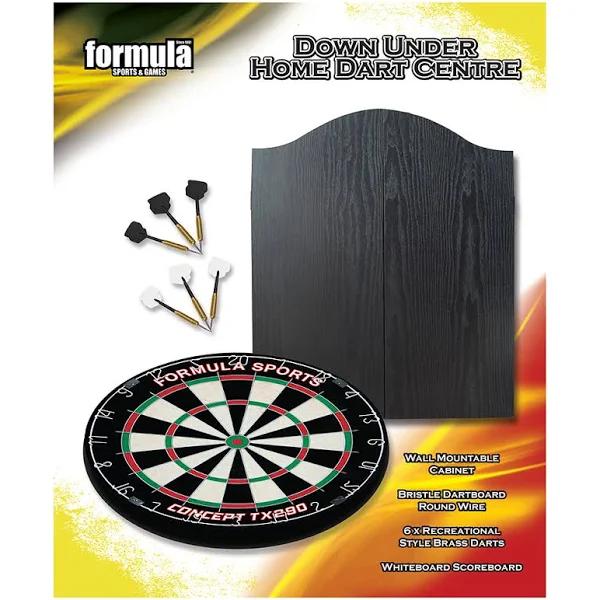 Formula Sports Down Under Dartboard Cabinet Set