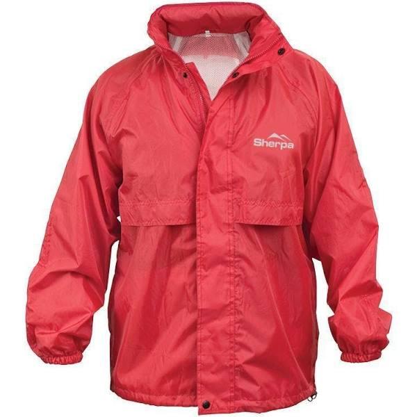 Sherpa Kid's Stay Dry Hiker Rain Jacket - Red