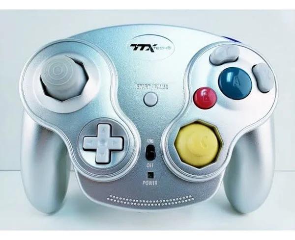 Ngc Gamecube Wireless Wavedash 2.4GHz Controller - Silver