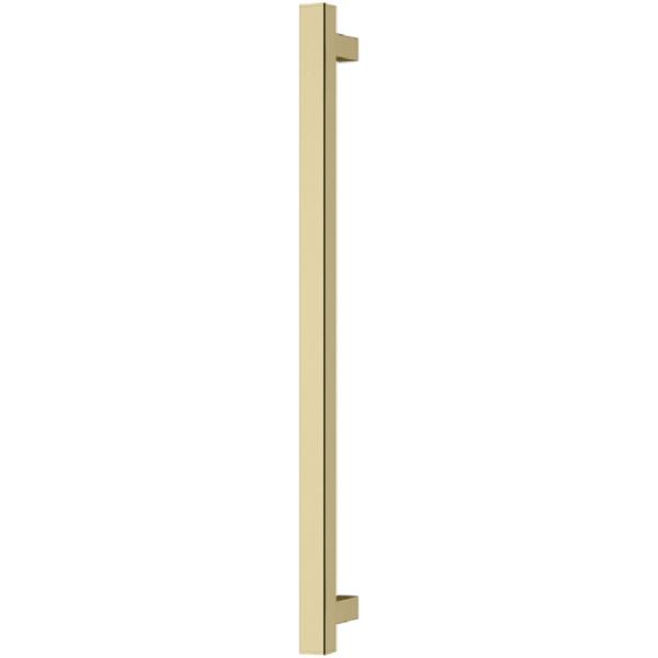 Phoenix Heated Towel Rail Square Brushed Gold / 800mm