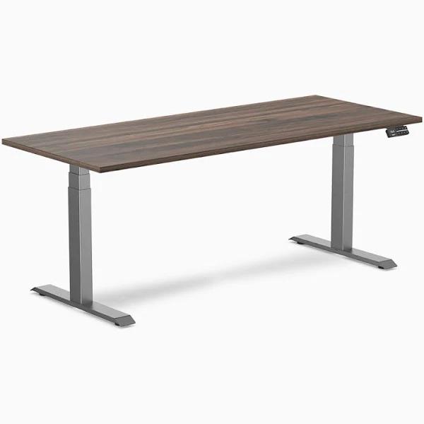 Desky Dual Melamine Sit Stand Desk - Jarrah Legno 1800x750mm