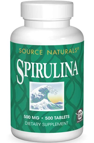 Source Naturals Spirulina, 500 mg, Tablets - 500 tablets