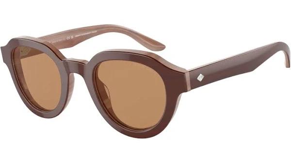 Giorgio Armani AR8172U Sunglasses 596953 Bilayer Marble Brown