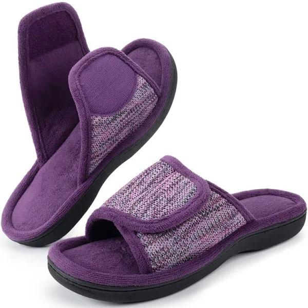 RockDove Women's Adjustable Wrap Memory Foam Slide Slipper