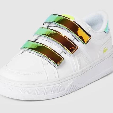 Toddlers Lacoste L001 123 2 Sui (White/Yellow) 8C