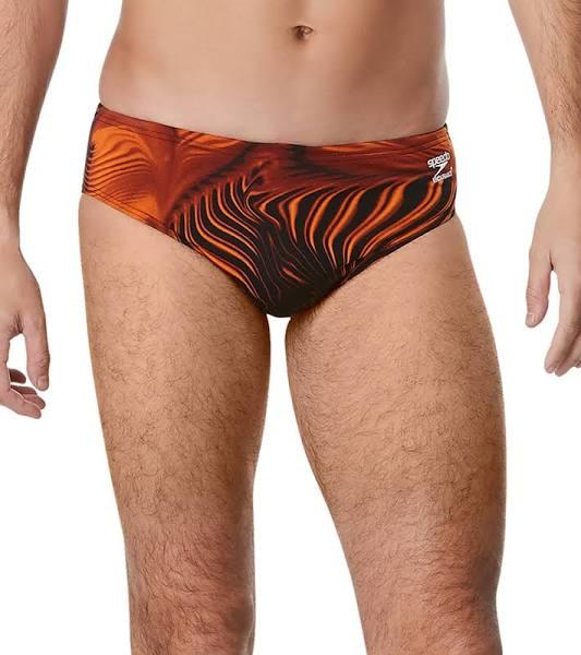 Speedo Men's Infinite Pulse Brief Swimsuit - Orange 24 - Swimoutlet.com