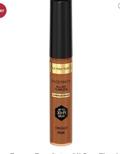 Max Factor Facefinity All Day Flawless Vegan Lightweight Liquid Concealer 7.8ml (Various Shades) - 90