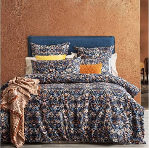 Renee Taylor 300 TC Cotton Reversible Quilt Cover Set - Blackthorn Super King