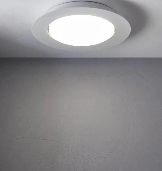 Stahl 300mm 1 Light Flush Mount in White