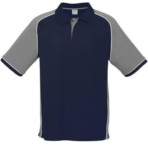 Biz Collection P10112 Nitro Mens Polo Navy/Grey/White / 3XL