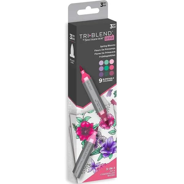 Spectrum Noir Triblend Brush Marker Set of 3 Spring Blooms