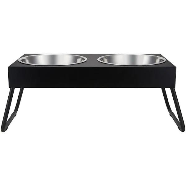 Kmart Pet Bowl Twin Elevated Folding-Extra Large