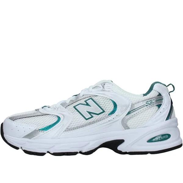 New Balance 530 White Silver Green