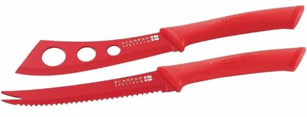 Scanpan Spectrum Cheese Knife Set - Red