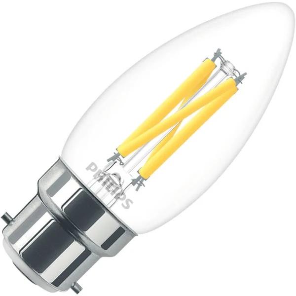 Philips B22 Candle Bulb - 3.5W Dimmable LED Light