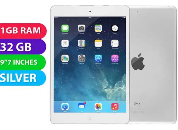 Apple iPad Air Cellular (32GB, Silver) - Excellent - Refurbished