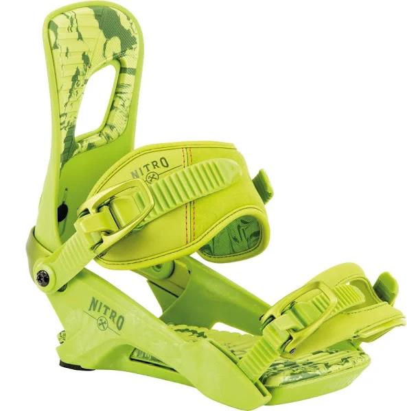 Nitro Rambler Snowboard Bindings - F.C.S./Lime - 2022