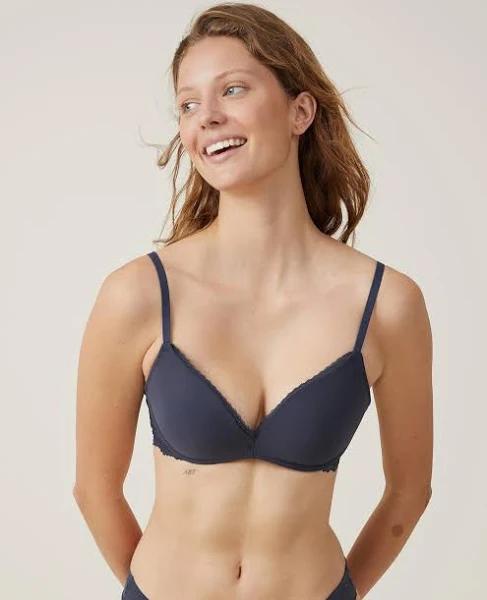 Cotton On Body - Women's Navy Bras - Everyday Lace Wirefree Bra - Size S at  The Iconic, Price History & Comparison