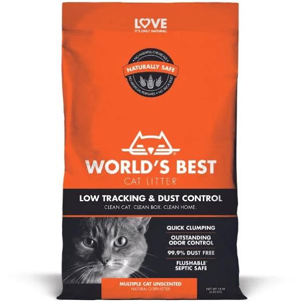 World's Best Cat Litter Low Track Multiple Cat Litter 6.8kg