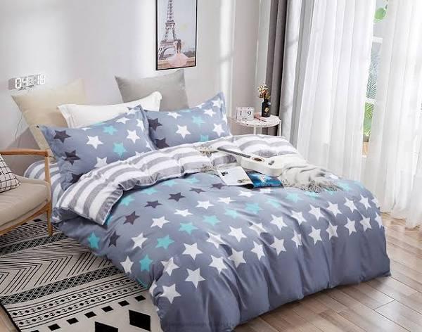 Fabric Fantastic Stars King Size Quilt/Doona/Duvet Cover Set