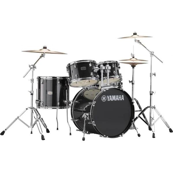 Yamaha Rydeen Euro 5-Piece Drum Kit With Hardware & Cymbals - Black Glitter