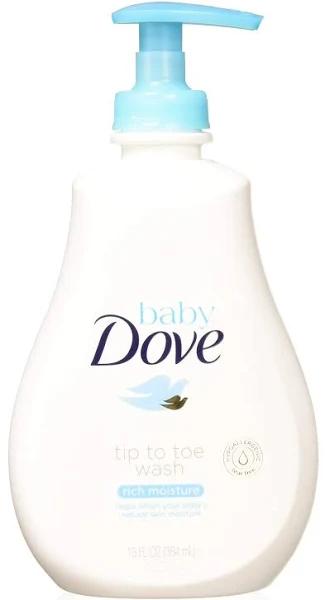 Baby Dove Tip to Toe Wash and Shampoo Rich Moisture 13 oz Washes Away