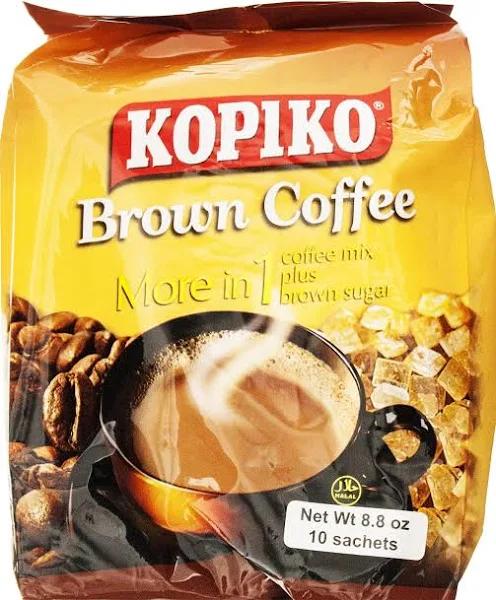 Kopiko Instant Brown Coffee, 8.8 oz (10 Sachets)