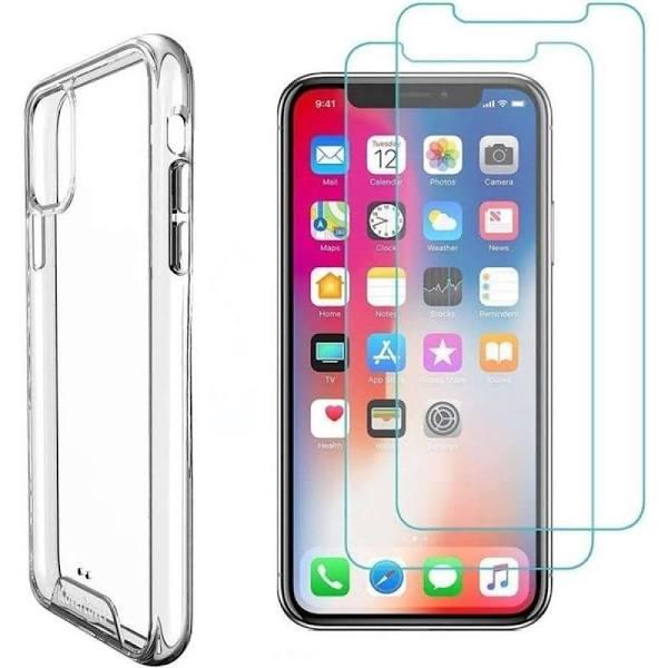 iCoverLover iPhone 11 Case and 2-Pack Glass Screen Protectors Clear