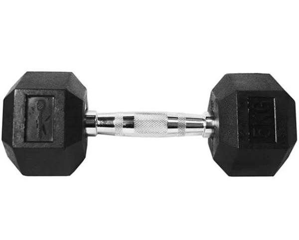 Ringmaster - Hex Rubber Dumbbell - 5kg