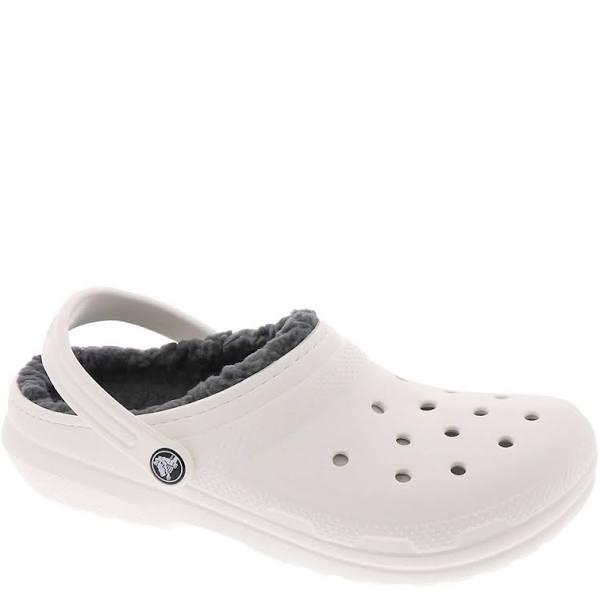 Crocs Kids' Classic Lined Clog; White / Grey, C11