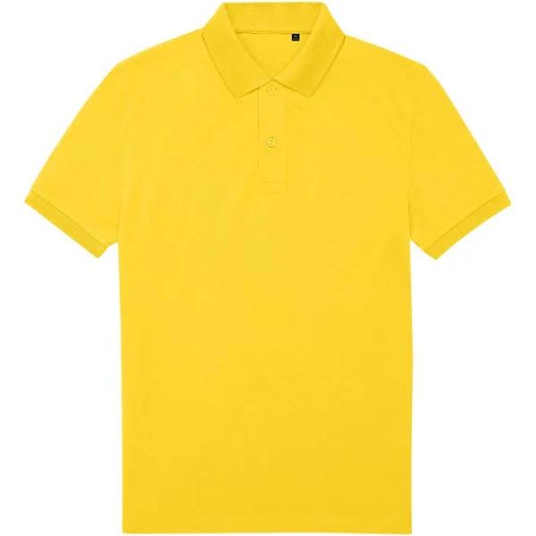 B&C Mens My Eco Polo Shirt Pop Yellow M