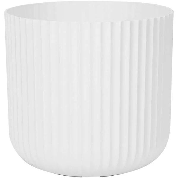 Kmart 30cm Linear Plastic Pot - White