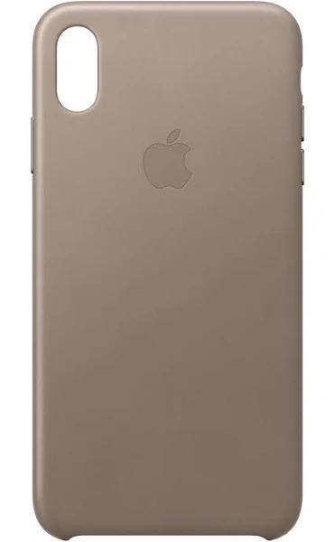 Apple iPhone XS Max Leather Case - Taupe