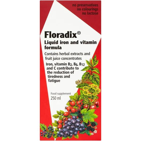 Floradix 250ml Liquid Iron Formula