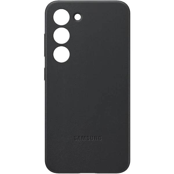 Samsung Galaxy S23+ Leather Cover - Black