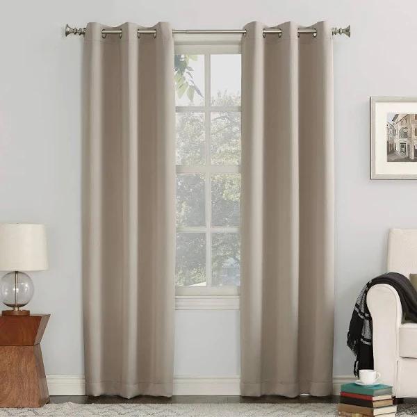 Sun Zero Easton Blackout Energy Efficient Grommet Curtain Panel, 40x84