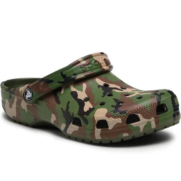 Crocs - Classic Printed Camo Clog, Green / EU 36-37