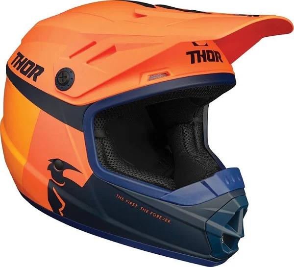 Thor 2021 Sector Racer Orange/Midnight Kids Helmet - S