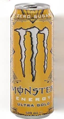 24 Pack Of Monster Energy Ultra Gold 500ml