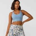 Lorna Jane Womens Lotus Longline Sports Bra Blue L