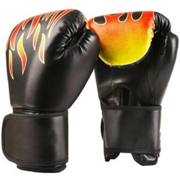 Unisex Adult Boxing Gloves Grappling Fighting Punch Bag Training Pads Black - Standard - AfterPay & zipPay Available