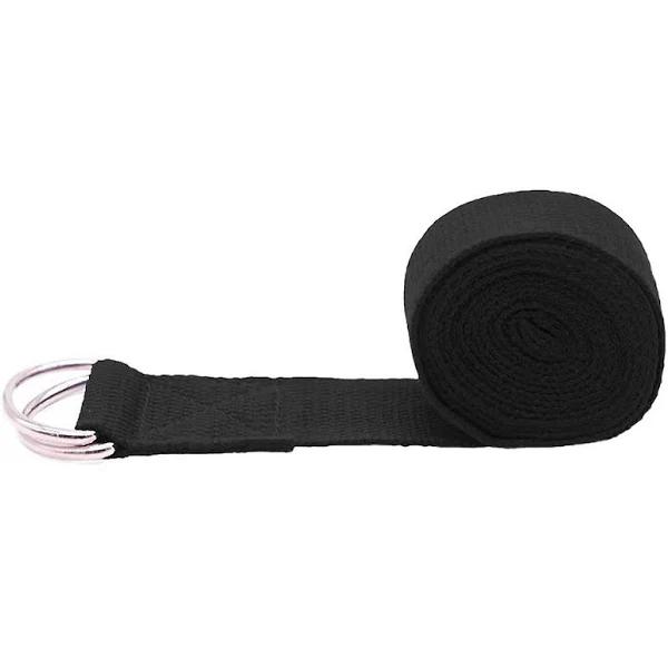 Sooya D-Ring Yoga Strap Black