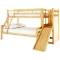 Harel Slide Bunk Bed With Vesta Mattress - Natural