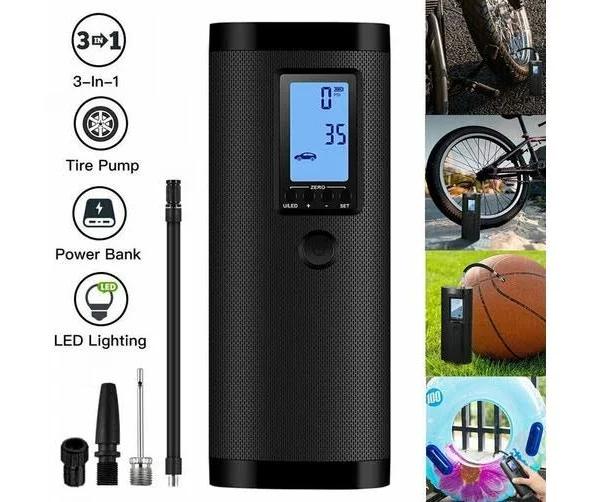 Tavice Rechargeable Electric Air Compressor Car Bicycle Inflator Tire Pump