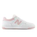 New Balance 480 White/Pink Trainers - US 7.5