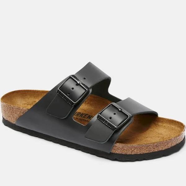 Birkenstock Arizona Smooth Leather Regular - Black - 38