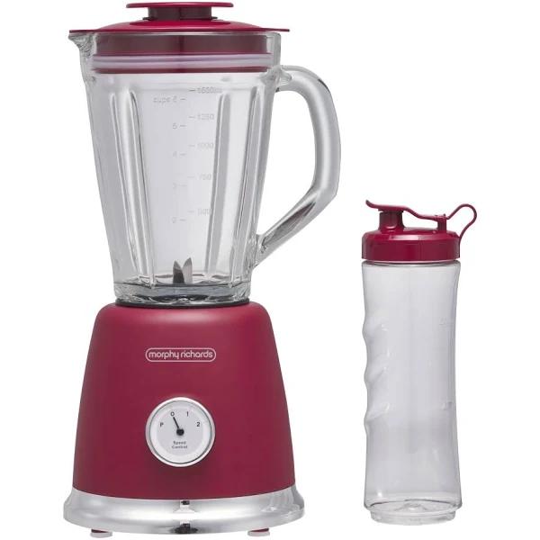 Morphy Richards Boutique Retro Design Stand Blender - Chili Red