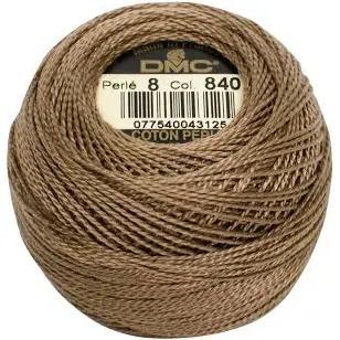 DMC Pearl Cotton Ball Size 8 87yd Medium Beige Brown